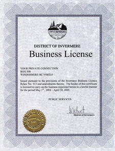 Business License 2004/05